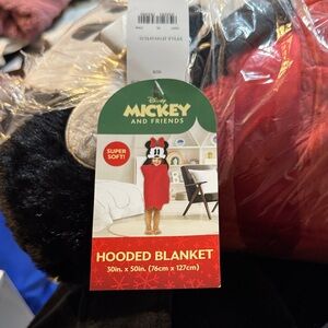 Disney Mickey & Friends Hooded Blanket in Red and Black